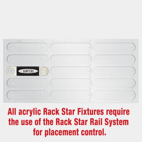 1 1/2" x 7" Bottle Opener Fixture-Holds 15-Laserable Leatherette/Silicone Thumbnail