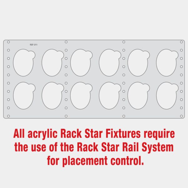 Rack Star Fixture for CGS102 3 1/4" Oval Ornament Thumbnail