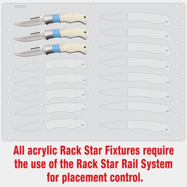 BR1252 Bison River Knife Fixture-Holds 16 Thumbnail