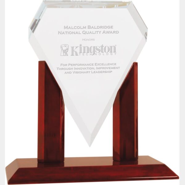 6 1/2" x 8" Royal Marquis Diamond Glass Replacement Blank Thumbnail