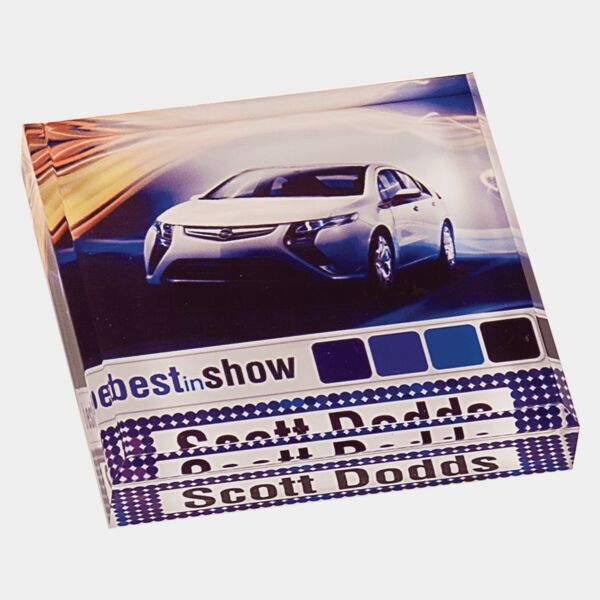 3 3/4" x 3 3/4" Sublicrylic Paperweight Thumbnail