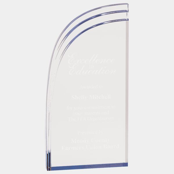 4" x 8" Wave Acrylic Thumbnail