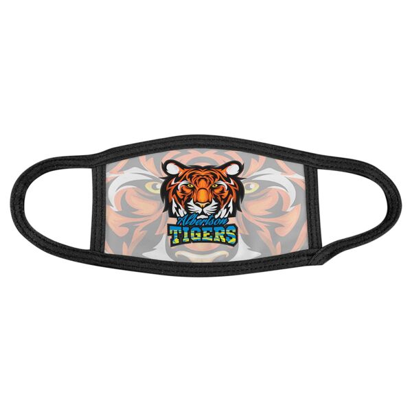 6" x 4" Child Sublimatable Face Mask with Trim & Ear Loops Thumbnail