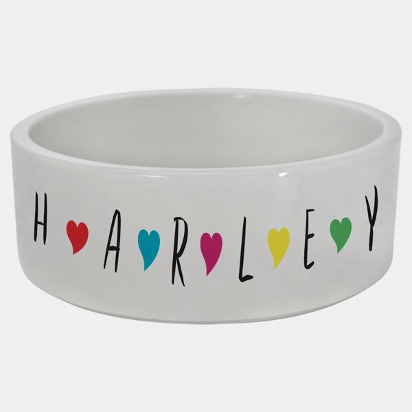 2.36" x 6.1 Sublimatable Ceramic Pet Bowl Thumbnail