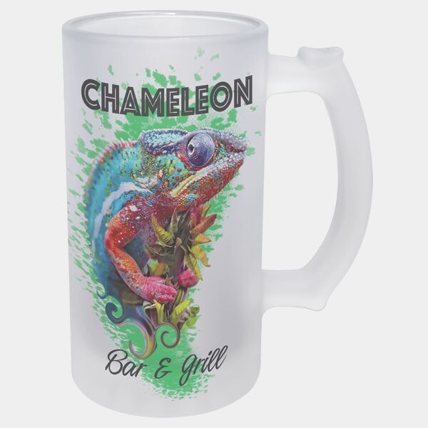 16 oz. Sublimatable Frosted Beer Glass with Handle Thumbnail