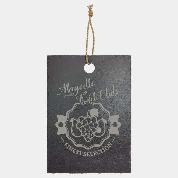 13 3/4" x 9 3/4" Rectangle Slate Cutting Board with Hanger String Thumbnail