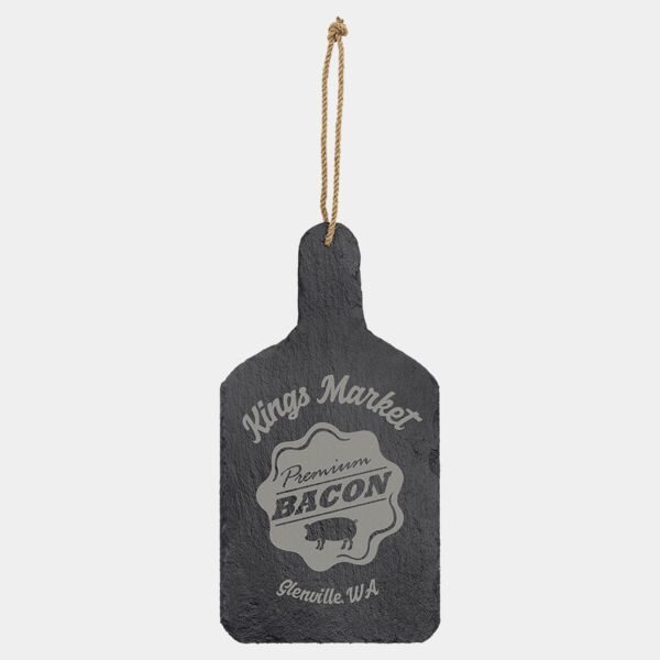 13 1/2" x 7" Rectangle Slate Cutting Board with Hanger String Thumbnail