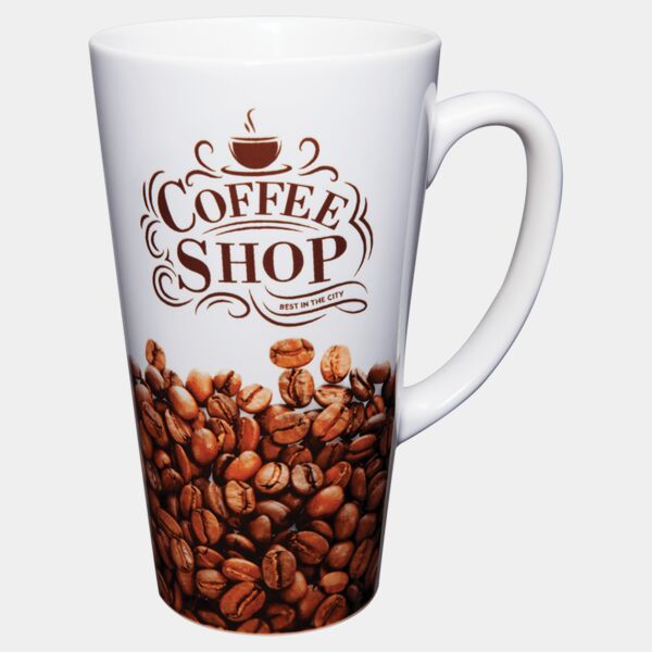 17 oz. Sublimatable Latte Mug with Handle Thumbnail