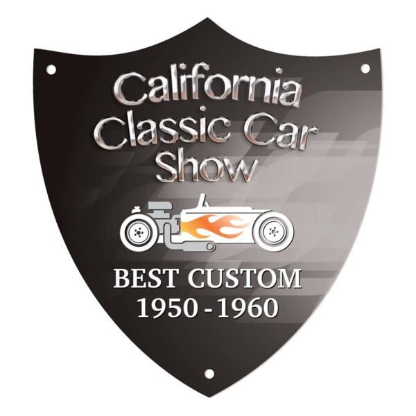 5 1/2" x 6" DynaSub Shield Plaque Plate Thumbnail