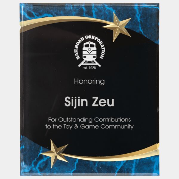 7" x 9" Marble Shooting Star Acrylic Plaque Thumbnail