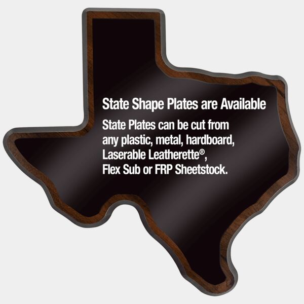 8" x 8 1/2" Finish Edge Texas State Plaque Thumbnail
