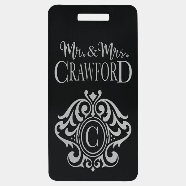 3 7/8" x 2" Anodized Aluminum Luggage Tag Thumbnail