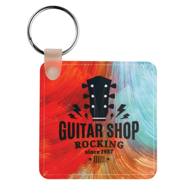 2.25" x 2.25" Gloss Unisub Aluminum Sublimatable Square Keychain Thumbnail