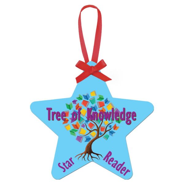 3.98" x 3.81" Gloss Unisub Aluminum Star Ornament, 2-sided Thumbnail