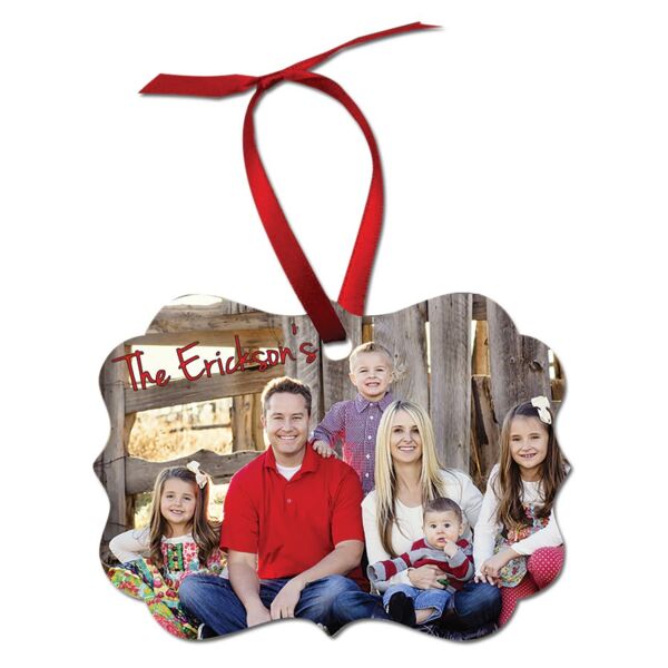 3.95" x 2.76" Semi-Gloss Unisub Aluminum Benelux Ornament, 1-Sided Thumbnail