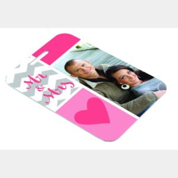 2.75" x 4" Semi-Gloss Unisub Aluminum Rectangle 2-Sided Bag Tag Thumbnail