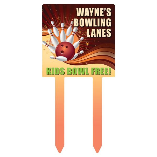 7.75" x 15.75" Gloss Unisub Square Yard Sign Thumbnail