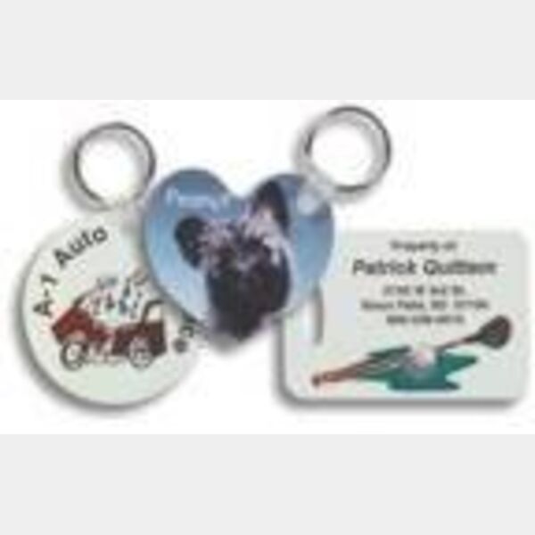 1.75" x 3.5" Gloss Unisub FRP Sublimatable 2-Sided Luggage Tag Thumbnail