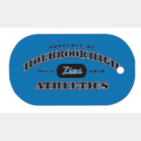 1 1/8" x 2" Sublimatable UVSub Aluminum Dog Tag Thumbnail