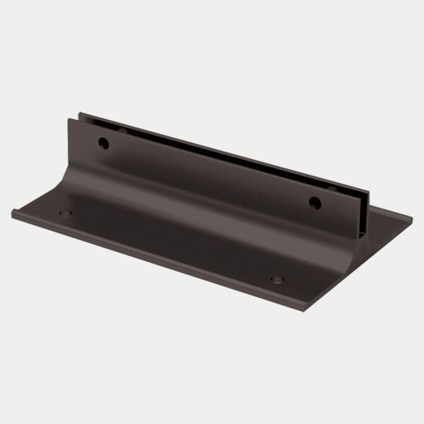 4", Kota Pro Aluminum Corridor Bracket, Fits 1/8" Thick Plastic Insert Thumbnail