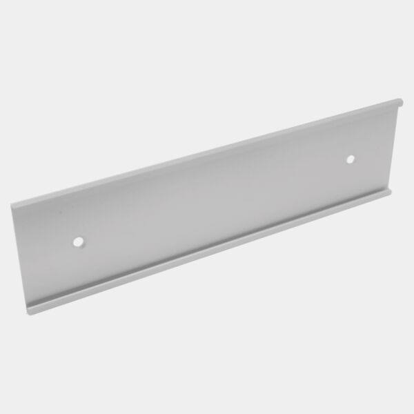 3" x 8", Satin , Kota Pro Aluminum Wall Bracket with Mounting Holes, Fits 1/8" Thick Plastic Insert Thumbnail