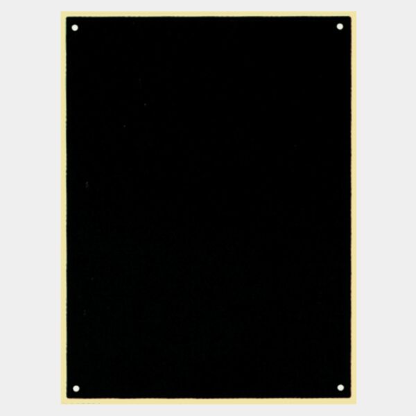 4" x 9" Laserable Brass Plate with Thin Border and 4 Holes Thumbnail