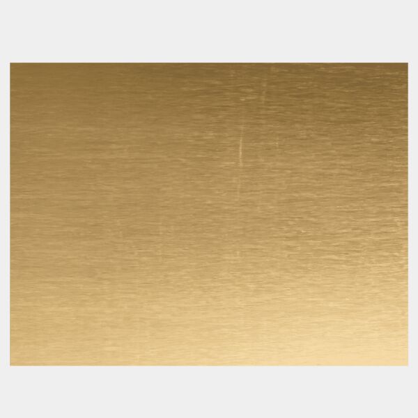 9 5/8" x 12 5/8" Brushed Brass Metal Backing Plate-No Holes Thumbnail