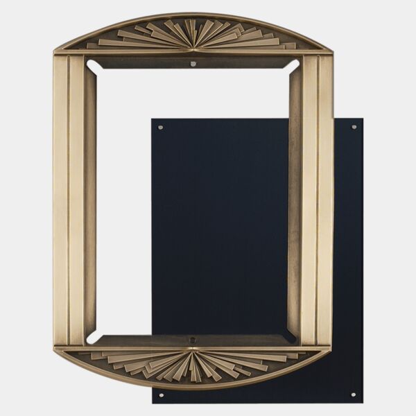 8 1/2" x 12 1/2" Sunburst Frame Casting-Frame Only, Plates Sold Separately Thumbnail