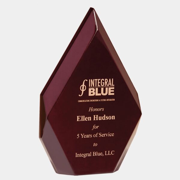 4 1/4" x 7 7/8" Engrave and Color-Filled High Gloss Diamond Thumbnail