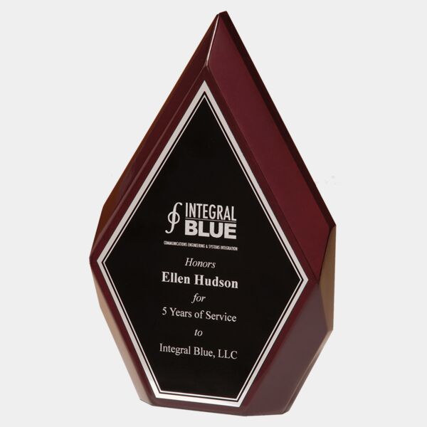 6 1/4" x 10" High Gloss Diamond with and Engraving Plate Thumbnail