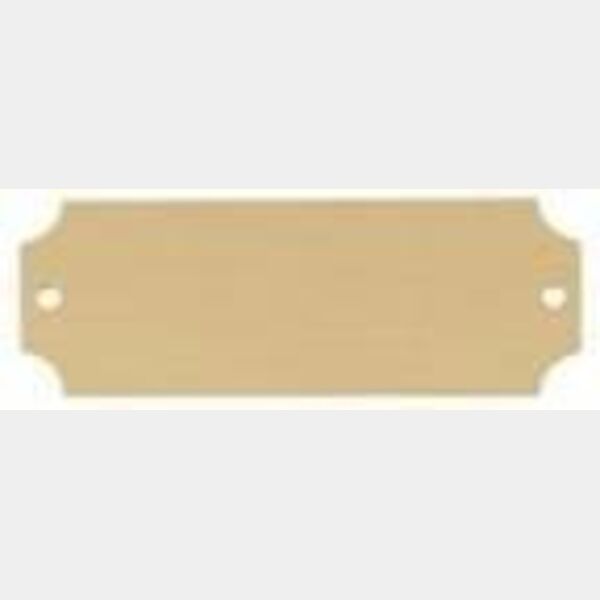 2 1/2" x 7/8" DynaSub Satin Aluminum Perpetual Plate Thumbnail