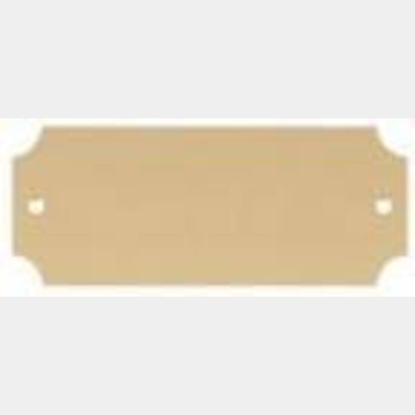 2 1/2" x 1" DynaSub Satin Aluminum Perpetual Plate Thumbnail