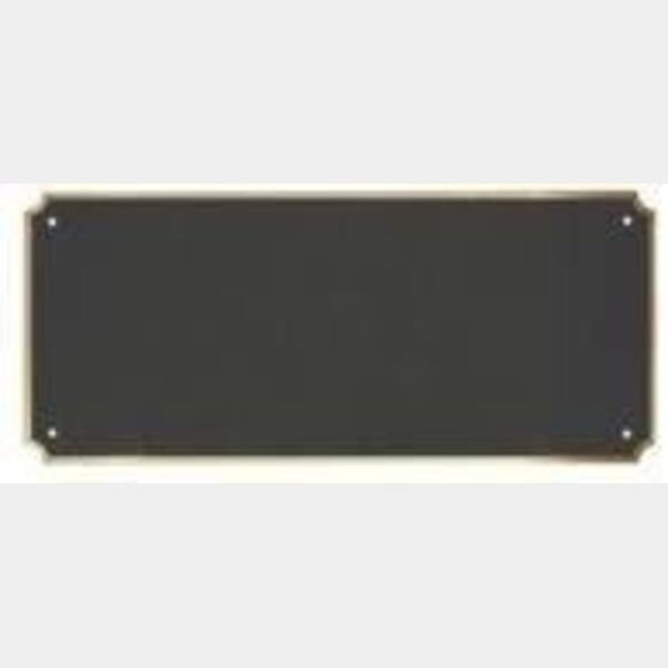 6 1/2" x 2 3/4" x .020" Laserable Brass Perpetual Plate with Border Thumbnail