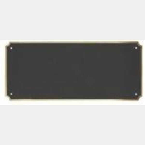 8 1/2" x 3 1/2" x .016 Laserable Brass Perpetual Plate with Border Thumbnail