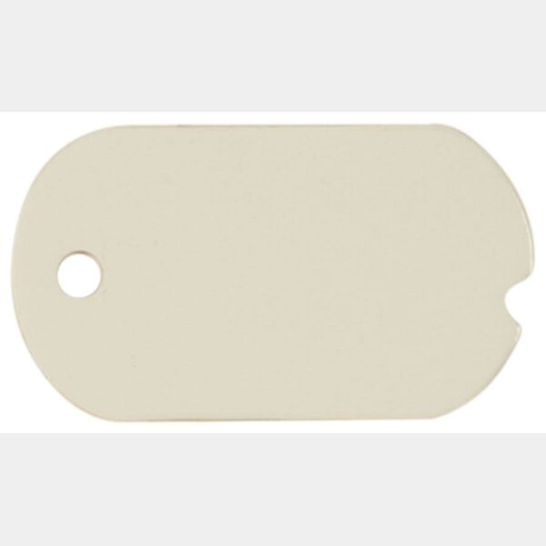 1 1/8" x 2" Sublimatable Notched Dog Tag Thumbnail