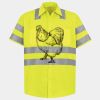 Men's High Visibility Safety Short Sleeve Work Shirt Thumbnail
