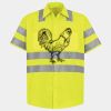 Men's High Visibility Safety Short Sleeve Work Shirt Thumbnail