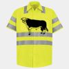 Men's High Visibility Safety Short Sleeve Work Shirt Thumbnail