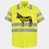 Men's High Visibility Safety Short Sleeve Work Shirt Thumbnail