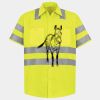 Men's High Visibility Safety Short Sleeve Work Shirt Thumbnail