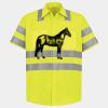 Men's High Visibility Safety Short Sleeve Work Shirt Thumbnail
