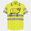 Men's High Visibility Safety Short Sleeve Work Shirt Thumbnail