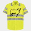 Men's High Visibility Safety Short Sleeve Work Shirt Thumbnail