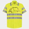 Men's High Visibility Safety Short Sleeve Work Shirt Thumbnail