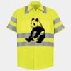 Men's High Visibility Safety Short Sleeve Work Shirt Thumbnail