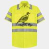 Men's High Visibility Safety Short Sleeve Work Shirt Thumbnail