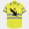 Men's High Visibility Safety Short Sleeve Work Shirt Thumbnail