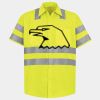 Men's High Visibility Safety Short Sleeve Work Shirt Thumbnail