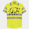 Men's High Visibility Safety Short Sleeve Work Shirt Thumbnail