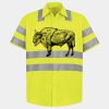 Men's High Visibility Safety Short Sleeve Work Shirt Thumbnail